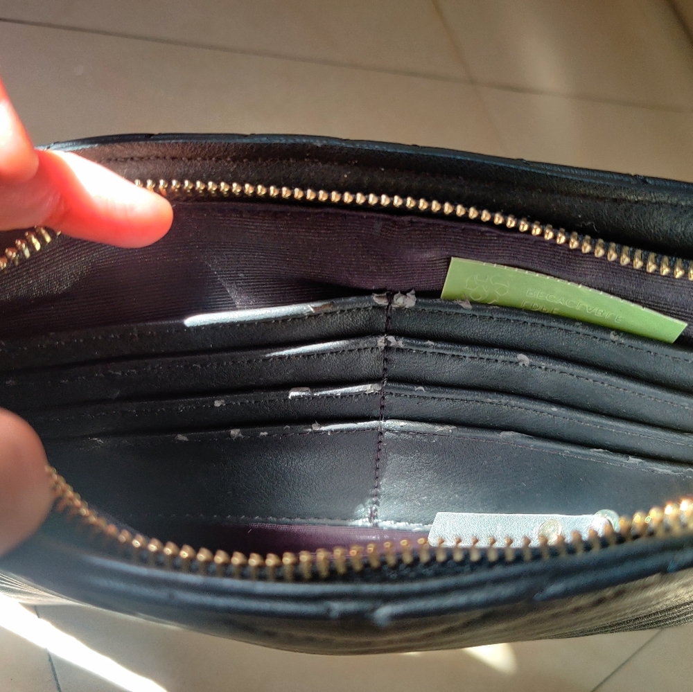 FOREVER NEW Black Chevron Wristlet - Picture 10 of 13